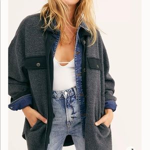 Free People Ruby Jacket Washed Black